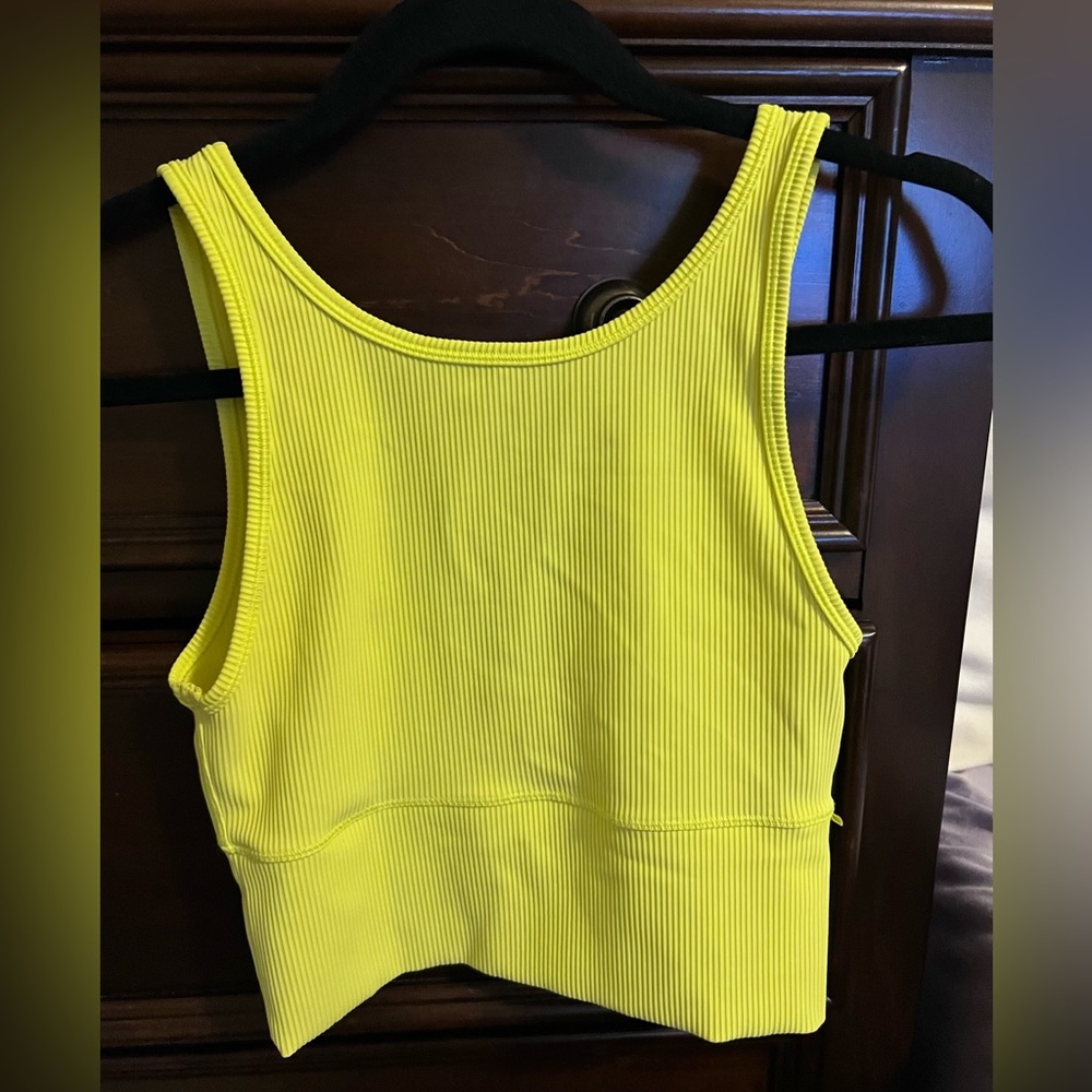Lululemon cropped top/long sports bra